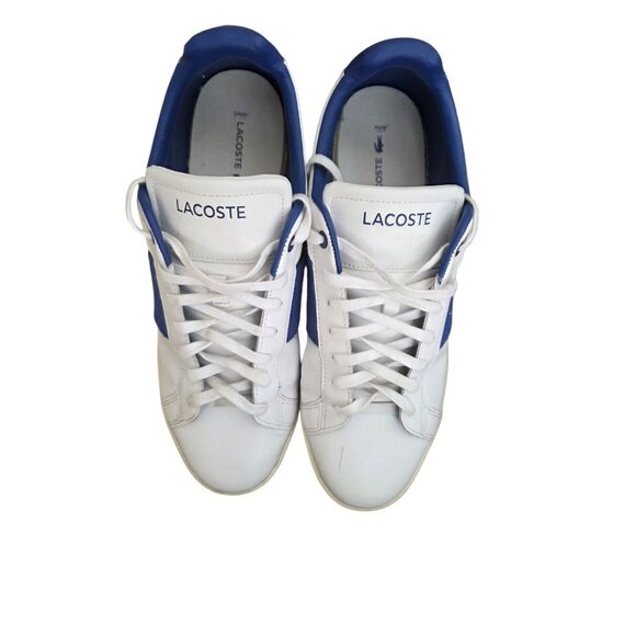 Lacoste Men’s White Blue Casual Sneakers Shoes Size 11 Pre-Owned main image 12